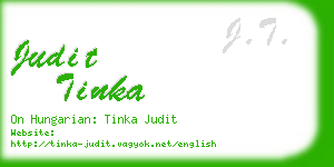 judit tinka business card